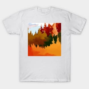 Autumn forest painting T-Shirt